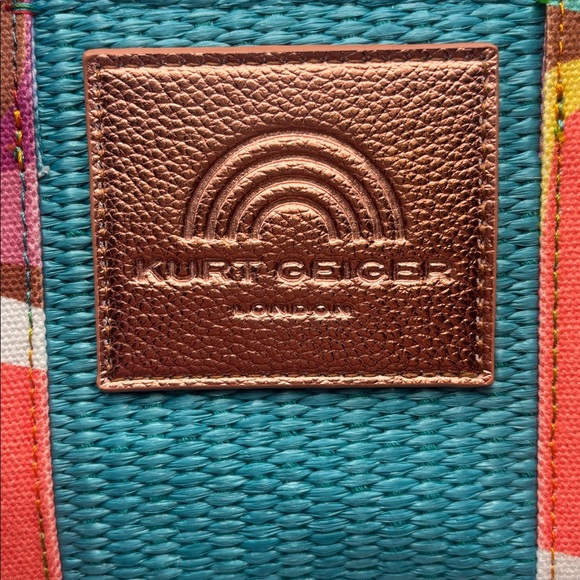 Kurt Geiger London small Southbank Shopper Bag in aqua blue NWT - Picture 2 of 12